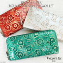長財布 レディース 花柄がおしゃれなメタリックレザーロングウォレット No.78152 女性用 innocentsac イノセントサック エナメル 薄い L字ファスナー 本革 日本製 かわいい キラキラ 折り財布 送料無料 記念日 ギフト プレゼント 誕生日 ブランド(4)