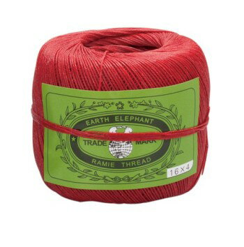 ロウ付き麻糸（大）＜16番手/4 約225g＞ / 手縫い レザークラフト工具 手芸 ハンドメイド 革 ロー付き