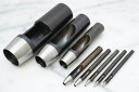 ハトメ抜き 2号<0.6 mm>~100号<30 mm> 1本(協進エル)日本製 / レザー クラフト ハトメ抜き 工具 革 皮革 穴あけ