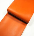 30 cm幅カット販売 <栃木レザー・クラシックヌメ> オレンジ (30 デシ、長さ100 cm前後) 漉き加工あり 0.8 mm〜3.3 mm 1枚 / レザ...