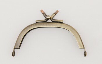 口金2寸5分櫛型（飾り玉取り付け式）(クラフト社) レザークラフト クラフト 手芸 ハンドメイド 副資材 がま口 がまぐち