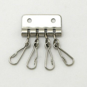 四連キー＜5コ＞N (協進エル) レザークラフト金具 レザークラフト クラフト 手芸 ハンドメイド キーホ..