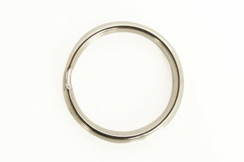 25mm押二重リング＜5コ＞N レザークラフト金具 レザークラフト クラフト 手芸 ハンドメイド キーホルダー金具 二重リング