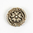 コンチョ(花からくさ丸)ネジ式 レザークラフト クラフト ハンドメイド 革 革製品 ロングウォレット 長財布 革小物 金具