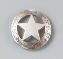 コンチョ (スター) ネジ式 レザークラフト クラフト ハンドメイド 革 革製品 ロングウォレット 長財布 革小物 金具