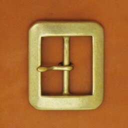 LC八角シングルピンバックル35BR (5コ入り) 真鍮製 バックル レザークラフト金具 レザークラフト クラフト ハンドメイド 革 ベルト 手芸 ハンドメイド セット