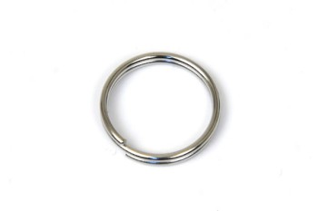 二重丸カン（15mm）ニッケル＜20個入＞ シルバー 丸カン レザークラフト金具 レザークラフト クラフト ハンドメイド 手芸 二重
