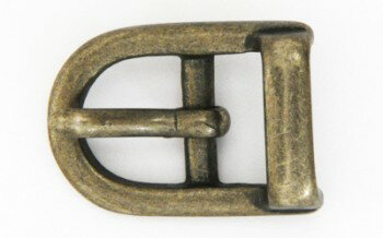 美錠AT（12 mm） (1個入り) アンティーク レザークラフト金具 レザークラフト クラフト 手芸 ハンドメイド 尾錠 バックル 金具