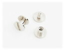 片ビス(5mm)10セット<N> (クラフト社) ニッケル レザークラフト クラフト 手芸 ハンドメイド 副資材 金具 シルバー 組ネジ ネジ式カシメ