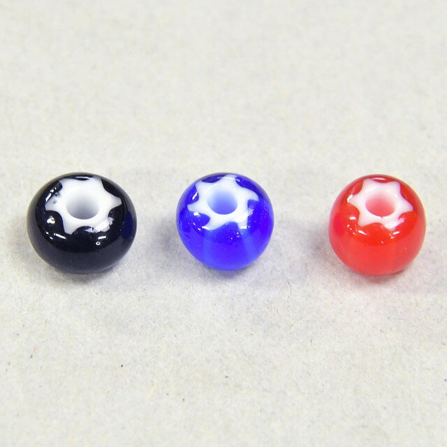Rakuten - ■【6〜7mm】スターホワイトハーツ ホワイトハートビーズ5ヶ【ガラス製】