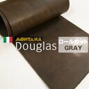 【ロール】Douglas(ダグラス) GRAY(グレー) (輸入革 イタリアレザー) 【送料無料】 イタリア植物タンニンなめし革協会加盟タンナー［MONTANA(モンタナ)］社製の厚口オイルプルアップレザーです。フランス産の原皮をベースにケブラチョやミモザなどフルベジタブルタンニンで鞣され、染色は顔料不使用の透明感ある染料仕上げ、たっぷり含まれたオイルによりくったりとしたタッチとなっており、部位によってシボやトラ目などさまざまな表情が見られるほかプルアップと呼ばれる色味変化をお楽しみ頂けます。また、床面が同色ノリ抑え済みですので、一枚革仕立てのバッグストラップやベルト用途にも最適です。■素材特徴・原厚：3mm前後・堅さ：柔らかめ・オイル感：やや多め・艶感：艶あり・エイジング：あり・部位：ショルダー・形状：ロール裁ち革・本素材固有の特徴：プルアップ特性による色の見え方や皺加減、シボの出方には個体差があります。■お届けする現品のサイズ31x1287cm 2