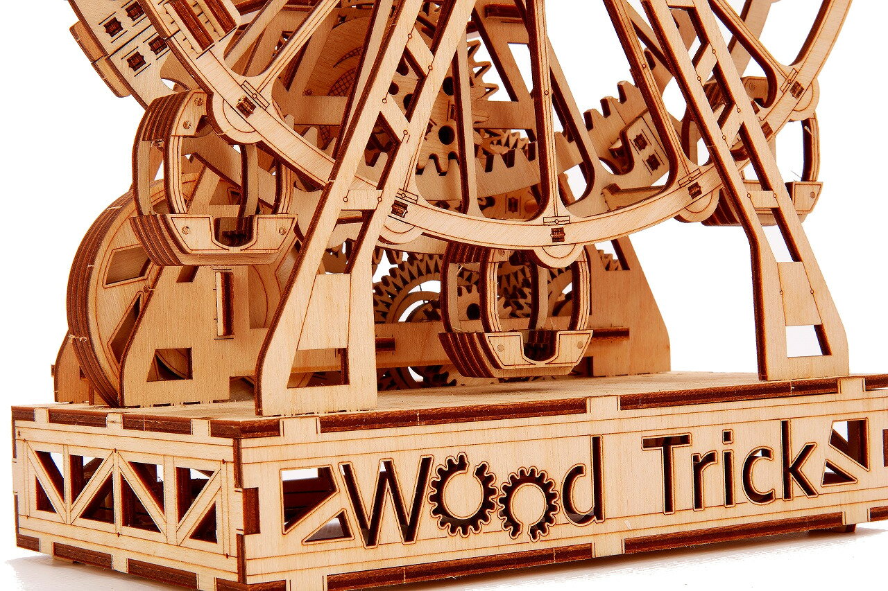 【ウクライナを応援！】【土日祝も発送】 ウッドパズル Wood Trick ウッドトリック フェリスホイール 観覧車 遊園地 3Dウッドパズル パズル 木製パズル 知育 プレゼント 木製 歯車 脳トレ キット 大人 送料無料 ラッピング