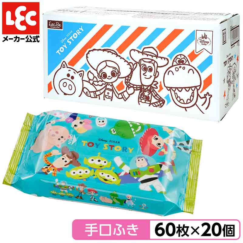 【送料無料】純水99% 日本製 手口ふき ウエットシート ディズニー トイ・ストーリー 60枚×20 ...