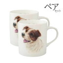 【 ペア 2個セット 】マグカップ ジャックラッセル 犬 コップ コーヒー カップ ティーカップ おしゃれ ナチュラル おうちカフェ ドッグカフェ わんコレ 食...