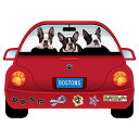 犬 マグネット 車 ボストンテリア グッズ おしゃれ かわいい かっこいい 肉球 玄関 足跡 雑貨 マグネット 車に貼る ドッグ 犬ステッカー プレゼント 父の...