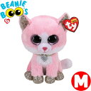 TY ぬいぐるみ ビーニーブーズ フィオナ ねこ Mサイズ 15cm Beanie Boo 039 s あす楽 誕生日 プレゼント 小学生 中学生 高校生 ぬい撮り かわいい キラキラ アメリカ インテリア ギフト ルシアン