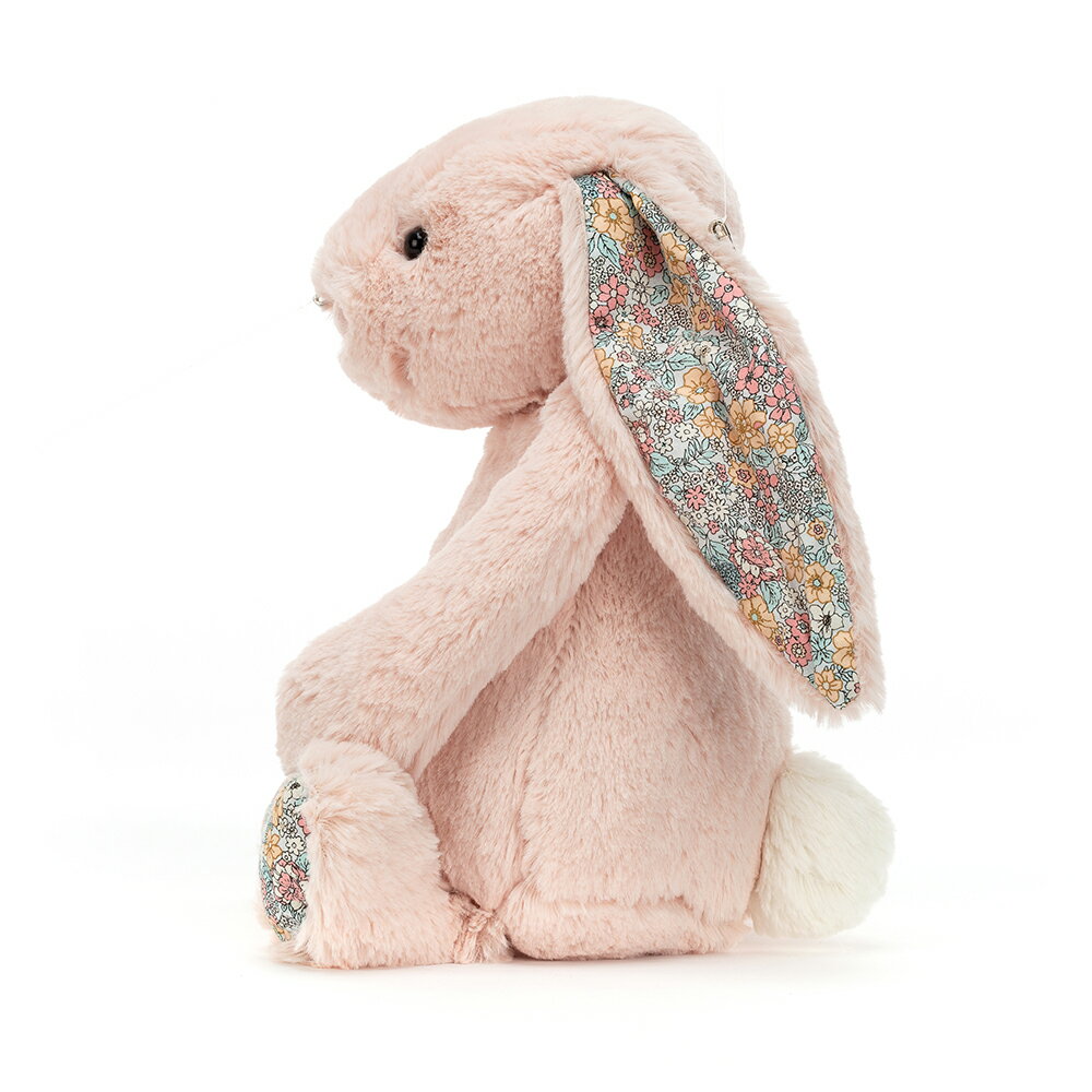 Jellycat ジェリーキャット Sサイズ うさぎ 花柄 Blossom Bashful Blush Bunny S 18cm ブラッシュ ピンク ニュアンス 出産祝い 女の子 男の子 ファーストトイ 手触りのいい ぬいぐるみ お誕生日 プレゼント あす楽 正規品 BL6BLU ルシアン