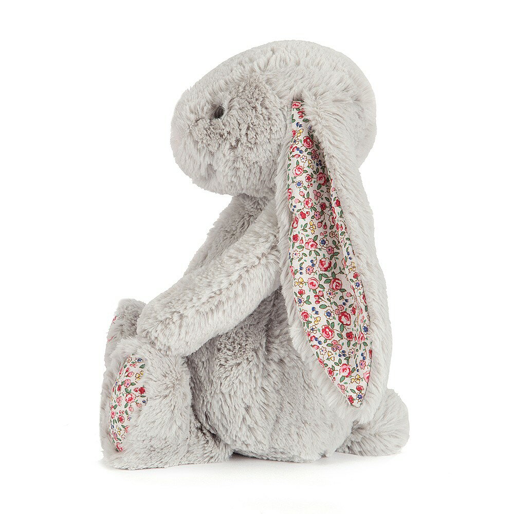 Jellycat ジェリーキャット Lサイズ うさぎ 花柄 Blossom Bashful Silver Bunny L 36cm シルバー 出産祝い 女の子 男の子 ファーストトイ 手触りのいい ぬいぐるみ お誕生日 プレゼント あす楽 正規品 BL2SB ルシアン