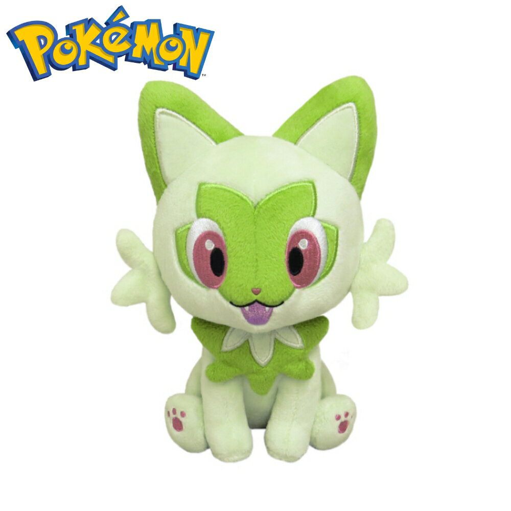 Pocket Monster - ポケットモンスター ぬいぐるみ ニャオハ (S) 高さ18cm ALL STAR COLLECTION グッズ オールスターコレクション 子ども おもちゃ ゲーム ポケモン Pokemon ギフト クリスマス プレゼント