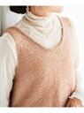 【SALE/40%OFF】《手洗い可能》シャイニーシャギーニットベスト le.coeur blanc ルクールブラン トップス ベスト・ジレ ブラウン ホワイト...