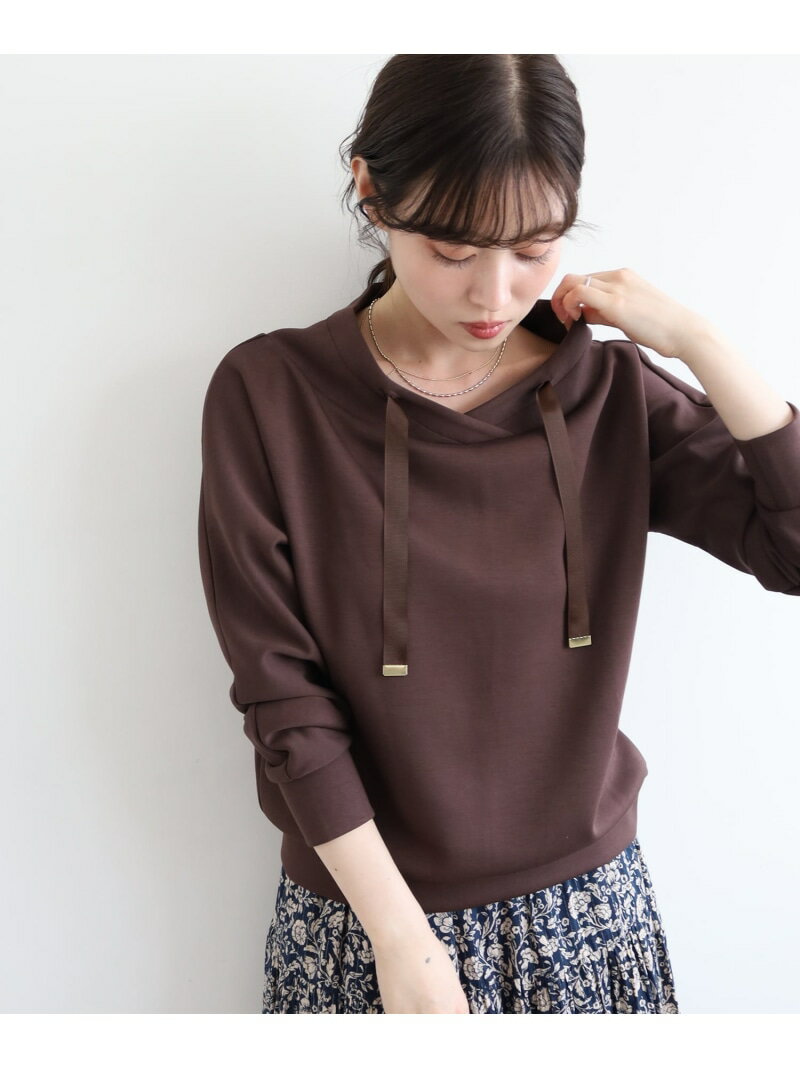 【SALE／10%OFF】《WEB限定アイテム》パーカーライクデザイントップス le.coeur blanc ルクールブラン トップス カットソー・Tシャツ グレー ホワイト ネイビー ブラウン ブラック【RBA_E】【送料無料】[Rakuten Fashion]のサムネイル