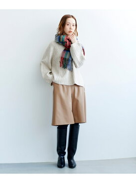 【SALE／60%OFF】フェイクレザーハーフパンツ le.coeur blanc ルクールブラン パンツ/ジーンズ ハーフパンツ ブラウン【RBA_E】【送料無料】[Rakuten Fashion]