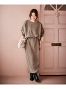 【SALE/30%OFF】カットコーデュロイプルオーバー&スカートセット le.coeur blanc ルクールブラン ワンピース・ドレス その他のワンピース・...