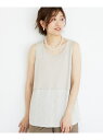 【SALE/10%OFF】ストライプレイヤータンク le.coeur blanc ルクールブラン トップス ノースリーブ・タンクトップ ホワイト ベージュ【RB...