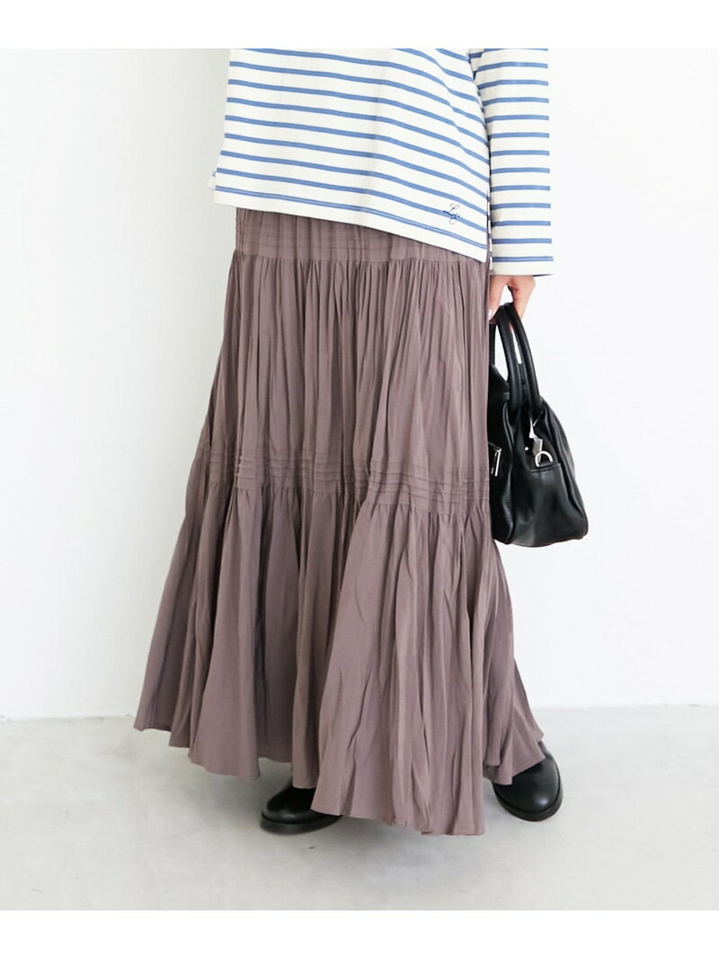 【SALE／10%OFF】《手洗い可能》エアータンブラーランダムプリーツスカート le.coeur blanc ルクールブ..