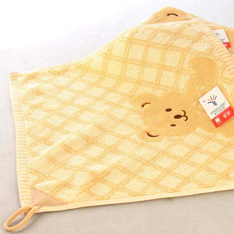3枚セット 35*33cm ループ付タオル 子どもタオル ループタオル セット 厚手 幼稚園...