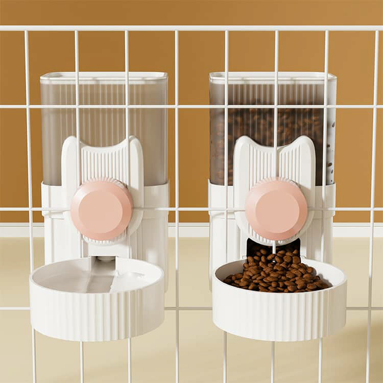 le colzaの自動給水ボトル 給水器 ペット用 自動給水器 給餌器 犬 吊り下げ式 猫 セット 自動給餌器 小動物用 ケージ取付 水飲み器 ペットウォーターボトル ペット用 漏れ防止 ペット用品 省スペース 1000ml 大容量｜アングル3