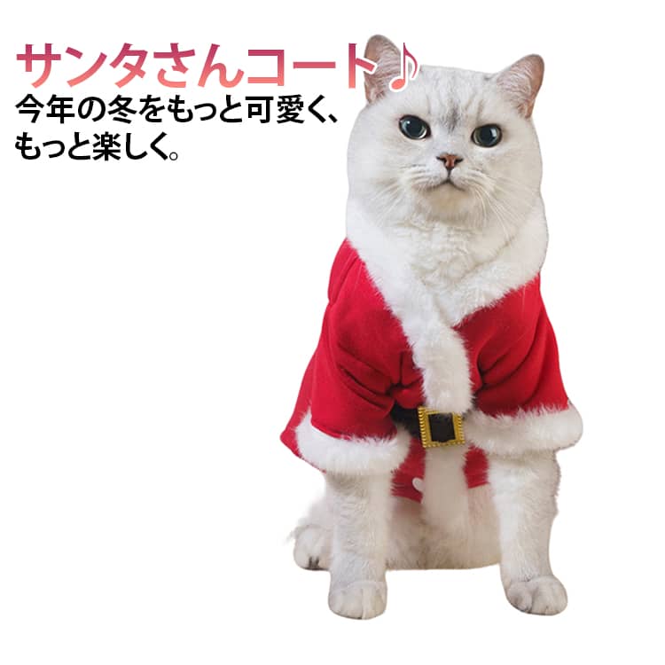 超キュートでクリスマスパーティの主役に♪♪クリスマス雰囲気満点！かわいいデザインで、カジュアルなお出かけ着として、クリスマスやハロウィーン着としてお勧めです。ギフトやプレゼントなどにもどうぞ☆柔らかくてペットの肌に優しくて、通気性・耐久性があります。 サイズ XS S M L XL XXL サイズについての説明 ※上記サイズは平置き実寸になります。サイズ表の実寸法は商品によって1-3cm程度の誤差がある場合がございます。（単位：cm） 素材 ポリエステル 色 写真参考 備考 ●サイズ詳細等の測り方はスタッフ間で統一、徹底はしておりますが、実寸は商品によって若干の誤差(1cm～3cm )がある場合がございますので、予めご了承ください。 ●製造ロットにより、細部形状の違いや、同色でも色味に多少の誤差が生じます。 ●パッケージは改良のため予告なく仕様を変更する場合があります。 ▼商品の色は、撮影時の光や、お客様のモニターの色具合などにより、実際の商品と異なる場合がございます。あらかじめ、ご了承ください。 ▼生地の特性上、やや匂いが強く感じられるものもございます。数日のご使用や陰干しなどで気になる匂いはほとんど感じられなくなります。 ▼同じ商品でも生産時期により形やサイズ、カラーに多少の誤差が生じる場合もございます。 ▼他店舗でも在庫を共有して販売をしている為、受注後欠品となる場合もございます。予め、ご了承お願い申し上げます。 ▼出荷前に全て検品を行っておりますが、万が一商品に不具合があった場合は、お問い合わせフォームまたはメールよりご連絡頂けます様お願い申し上げます。速やかに対応致しますのでご安心ください。