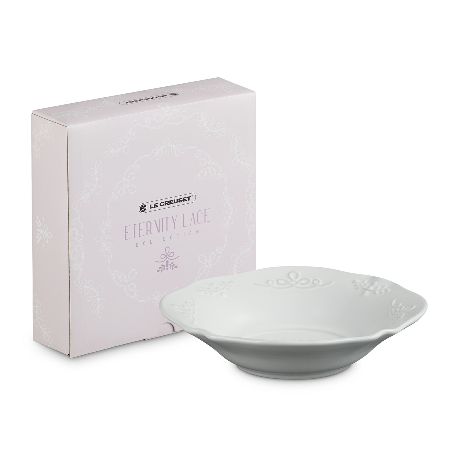 ル・クルーゼ 公式 ｜ エタニティレース・ディッシュ 20cm コットン 食器 皿 耐熱 オーブン対応 おしゃれ かわいい プレゼント ギフト 贈り物 結婚祝い クリスマス