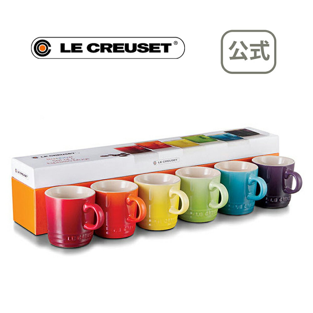ル・クルーゼ 公式 ｜ミニ・マグ(6個入り) レインボーコレクション 食器 マグカップ 耐熱 オーブン対応 おしゃれ かわいい プレゼント ギフト 贈り物 結婚祝いのサムネイル