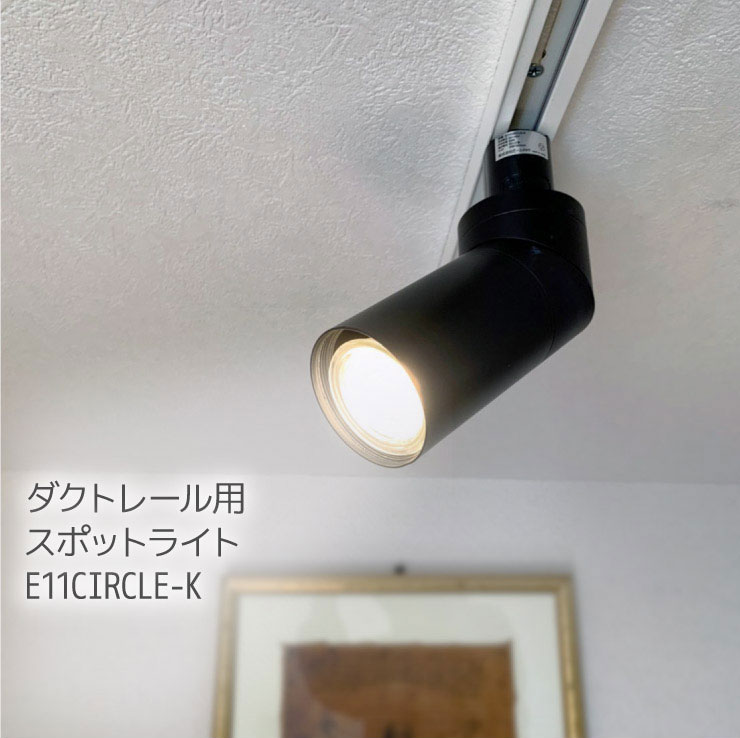 ダクトレール スポットライト 照明 ライト レールライト E11 LED電球付き 50W 相当 38度 調光 調色 虫対策 電球色 昼白色 昼光色 リモコン 工事不要 リモコンセット 黒 E11CI-LDR5W2C4R ビームテック