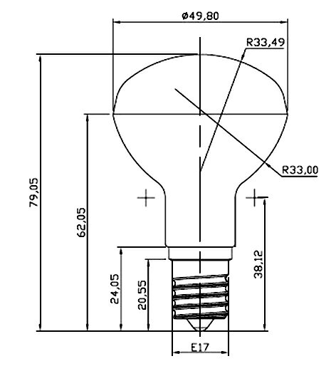 LED電球 E17 40W 相当 調光器対応 レフ球 レフ電球 虫対策 電球色 340lm 昼光色 370lm LB3017D ビームテック led-ecosenmon-10008144 3Dプリンターと彫刻機のCRAFAB サンプル画像2
