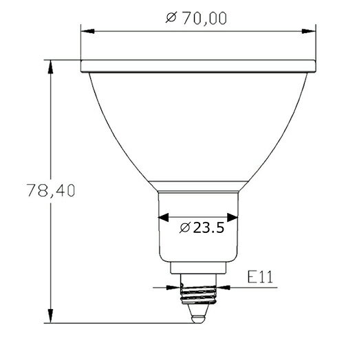 LED スポットライト 電球 E11 ハロゲン 70W 相当 30度 虫対策 濃い電球色 600lm 電...