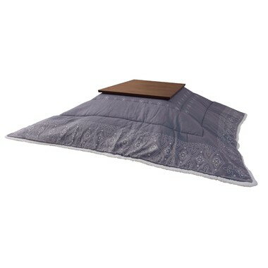 薄掛けコタツ布団 正方形 こたつ布団のみ 防寒 シープボア こたつ用品 こたつ掛け布団 コタツ布団 おしゃれ ※テーブルは付属しません グレー