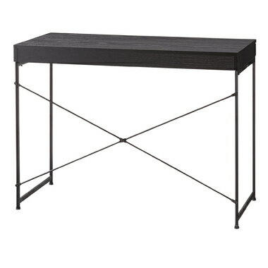 デスク シンプルデスク 勉強机 PCデスク パソコンデスク 学習机 リモートワーク 仕事 ビジネスデスク ブラック [3]