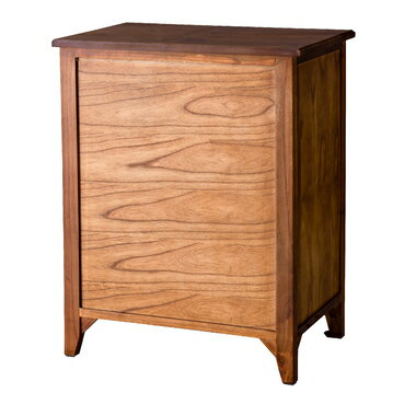 チェスト ミニチェスト 棚 ミンディ材 天然木 アンティーク スリム 省スペース 小さめ 黒アイアン ブラウン 収納 引き出し付き おしゃれ 模様替え [2]