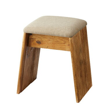 スツール サイドテーブル 簡易テーブル サブスツール 軽量 玄関用 ソファサイド 椅子 コンパクト シンプル ナチュラル 古材 パイン材 天然木 ファブリック ベージュ