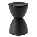 プラスチックスツール シンプル ブラック