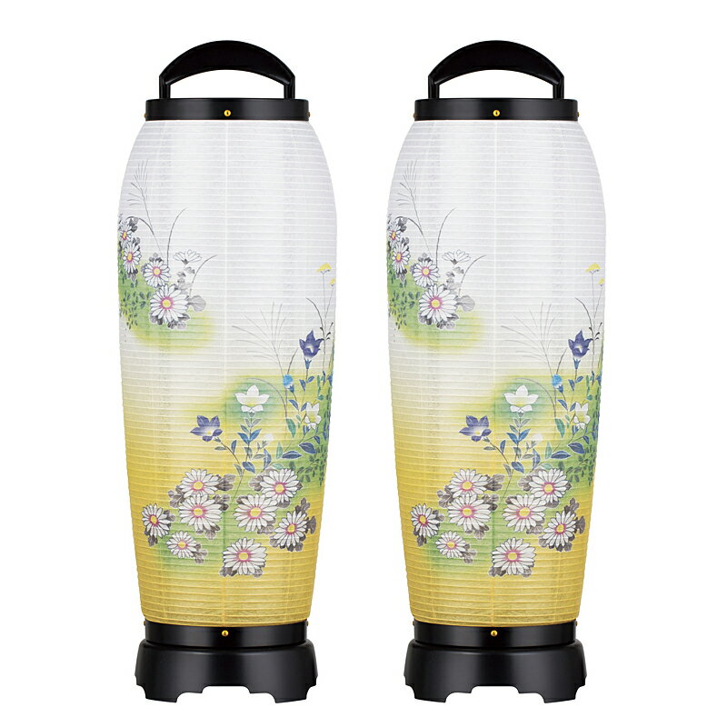 Bon Paper Lanterns - 盆提灯 初盆 新盆 新盆飾り 回転行灯 盆ちょうちん モダン 置き提灯 岐阜提灯 回転 あかつき 2号 組立不要 完成品 配線コード 創作提灯 霊前灯 一対 お盆準備 初盆 お供え 御供 お盆提灯 御盆提灯 おぼんちょうちん おしゃれ EM-2742x2
