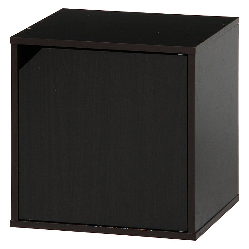 キューブボックス 扉付 ブラウン CB35DR(BR)【×2セット】【81906】