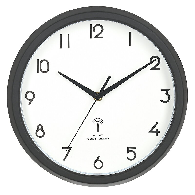 Rakuten - 電波掛時計 カペラ Φ27cm BK(27269)【×3セット】【99290】