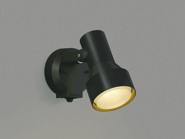 コイズミ照明 LED防雨型スポットライト 屋外 人感センサー付 2700K電球色