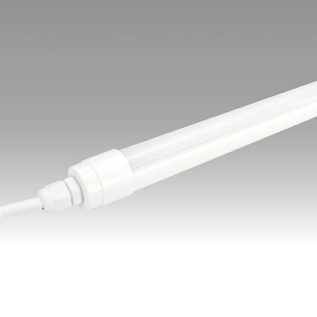 Rakuten - 防滴LEDランプ 直管形LED蛍光灯 2400lm 5000K昼白色 直管型 直管形 防水性能IP65 立体駐車場 軒下 工事現場 照明 器具不要ライトバー