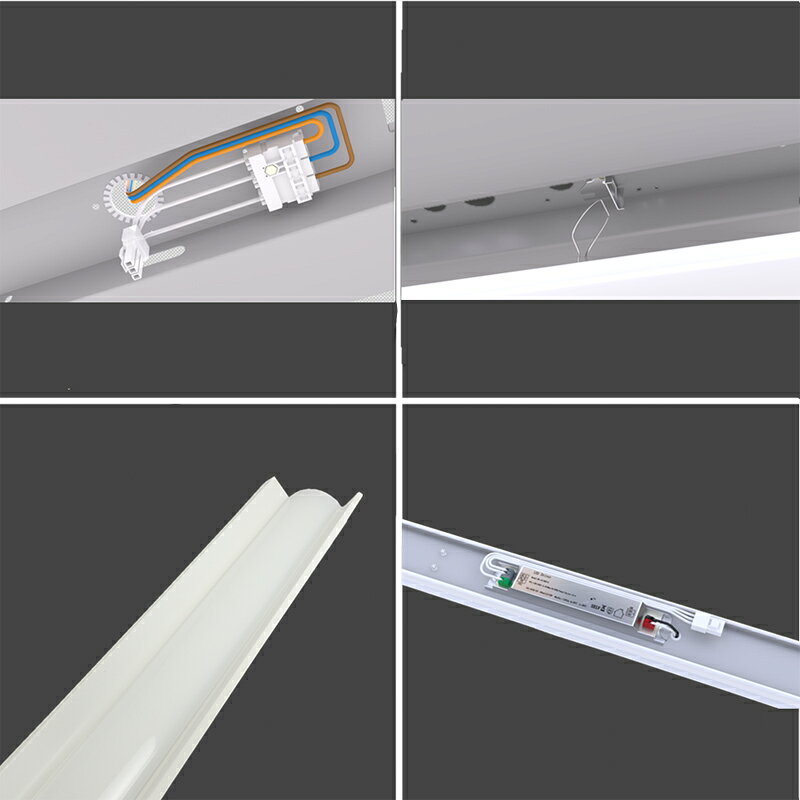40W形一体型ベースライト 笠付きW150mm 8000lm 5000K昼白色 6000K昼光色 [2]