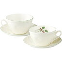 ウェッジウッド Wedgwood フェスティビティ ティーカップ&ソーサー おしゃれ ブランド 紅茶カップ 花柄 ソーサー ペア ウェッジウッド フェスティビテ...