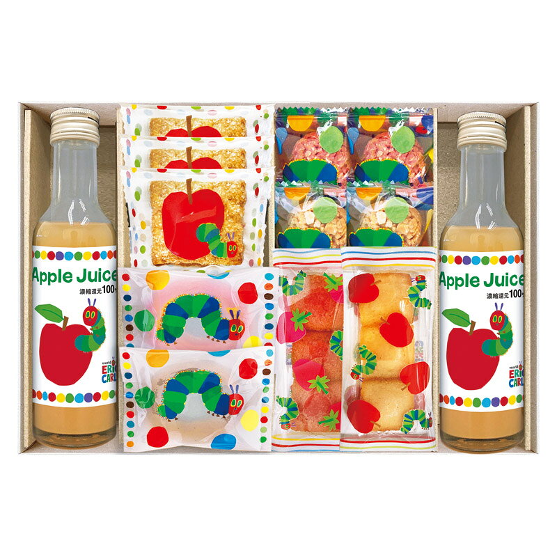 はらぺこあおむし アップルジュース&しっとりドーナツ スイーツセットギフト お返し お祝い プレゼント 贈り物